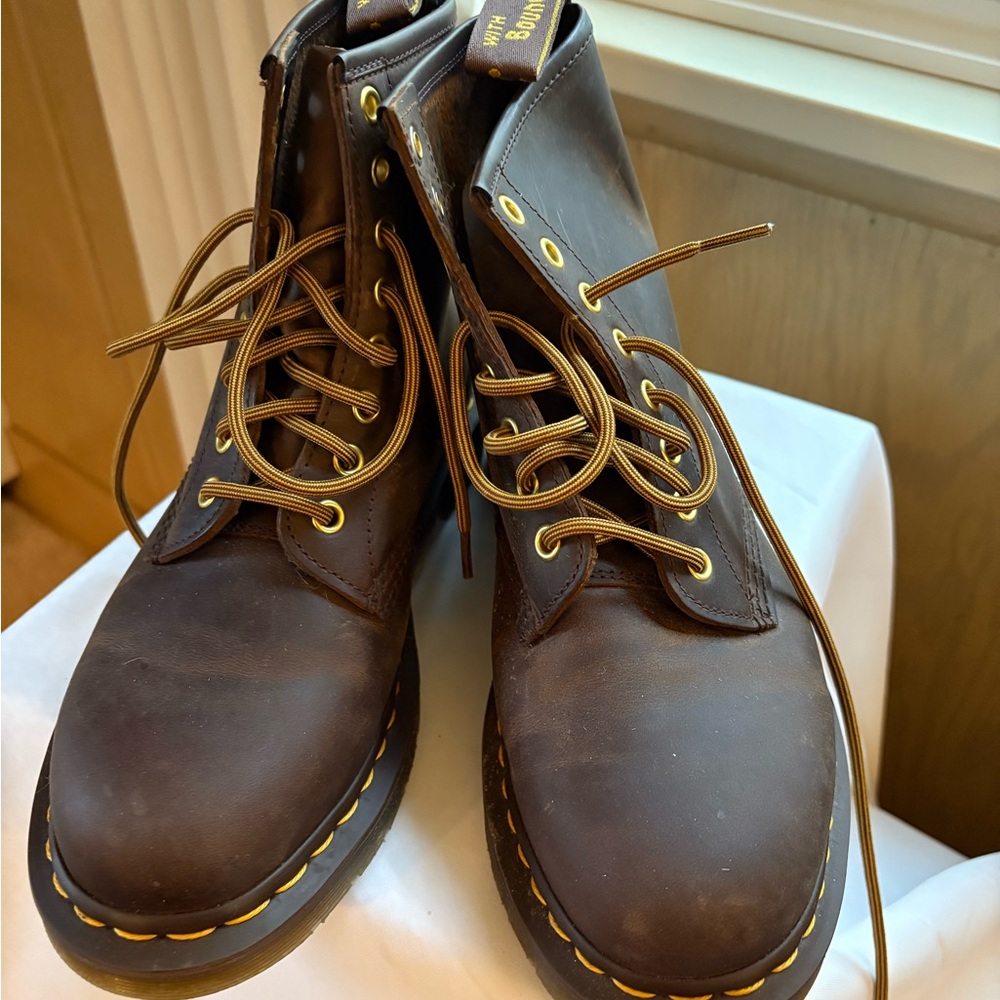 DrMartens 1460 Crazy Horse Lace Up Boots
In Brown - Picture 3 of 6